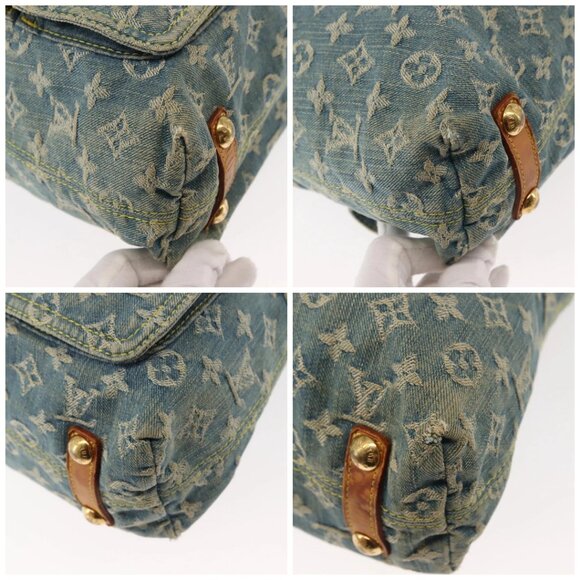 LOUIS VUITTON Monogram Denim Buggy GM Shoulder Bag Blue M95048 LV Auth am9268 - Picture 14 of 16